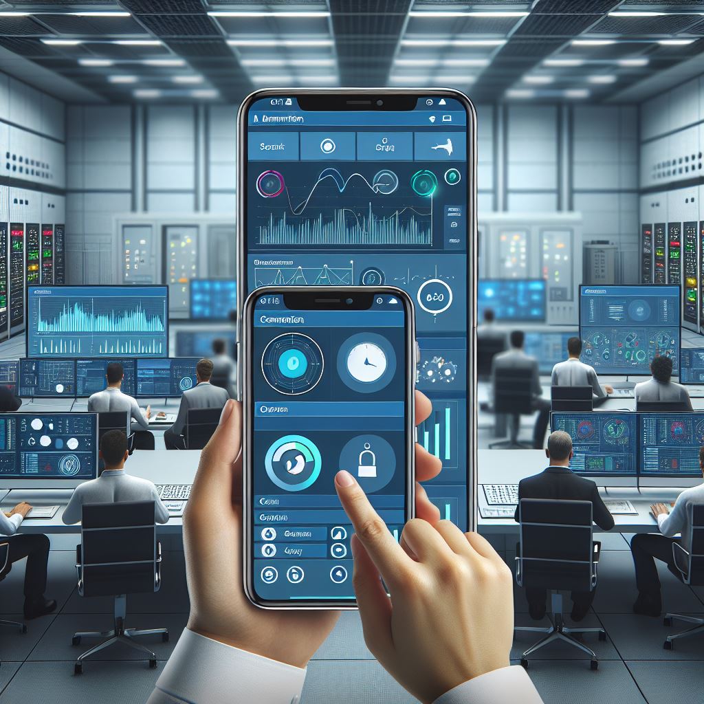 Mobile SCADA interface on various devices
